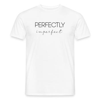 perfectly imperfect - Men's T-Shirt - white - Front - AI Model Male 178 dark (178cm)
