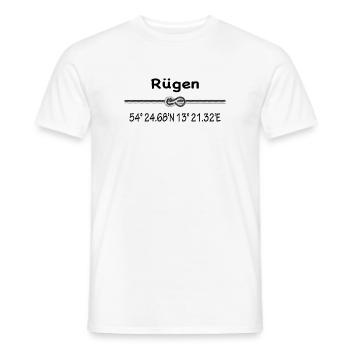 Rügen - Männer T-Shirt - Weiß - Vorne - AI Model Male 178 dark (178cm)