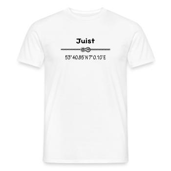 Juist - Männer T-Shirt - Weiß - Vorne - AI Model Male 178 dark (178cm)