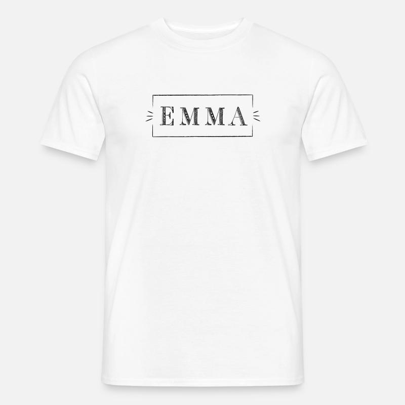 EMMA - name in a frame - Männer T-Shirt - Weiß