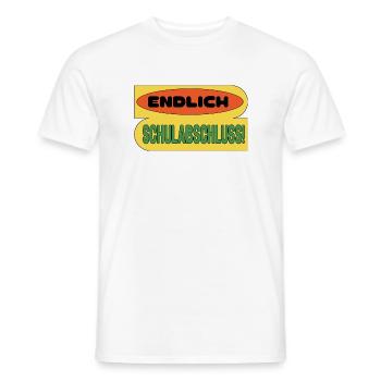 Schulabschluss 2024, Schulabschluss T Shirt, - Männer T-Shirt - Weiß - Vorne - AI Model Male 178 dark (178cm)