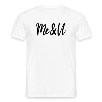 Me and you - Men's T-Shirt - white - Front - AI Model Male 178 dark (178cm)