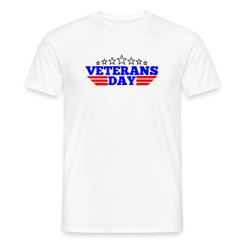 Logo Veterans Day - Männer T-Shirt - Weiß - Vorne - AI Model Male 178 dark (178cm)