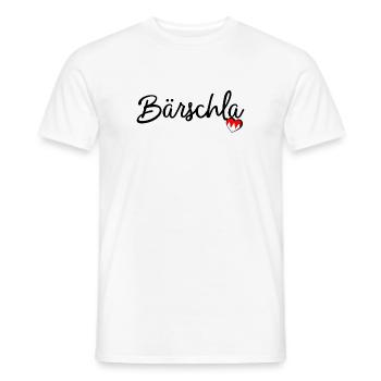 Bärschla - Männer T-Shirt - Weiß - Vorne - AI Model Male 178 dark (178cm)