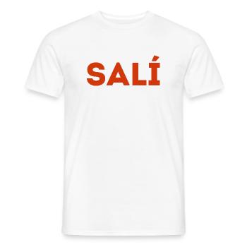 Salí company logo - Men's T-Shirt - white - Front - AI Model Male 178 dark (178cm)