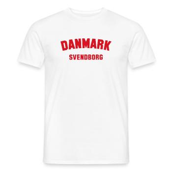 SVENDBORG Danemark Dänemark - T-shirt homme - blanc - Devant - AI Model Male 178 dark (178cm)