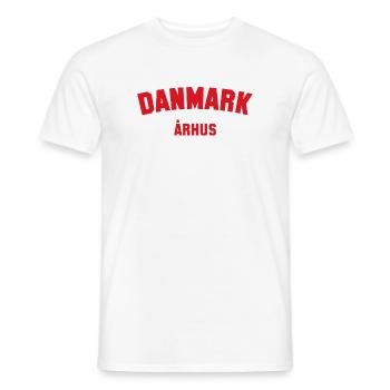 ARHUS Danmark, Danemark - T-shirt homme - blanc - Devant - AI Model Male 178 dark (178cm)