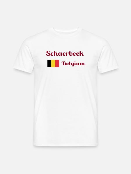 Schaerbeek Belgium- Stylish prints - Men's T-Shirt - white