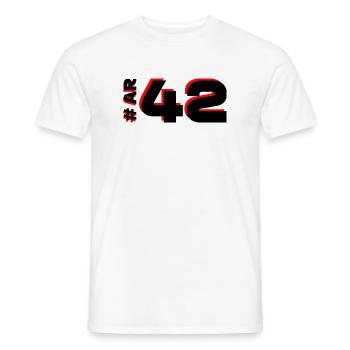 AR42 2025 Netherlands - Men's T-Shirt - white - Front - AI Model Male 178 dark (178cm)
