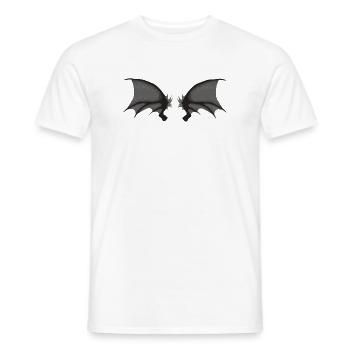 Dämonenflügel, Halloween Outfit - Männer T-Shirt - Weiß - Vorne - AI Model Male 178 dark (178cm)