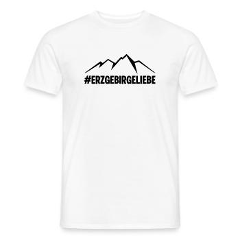 Erzgebirge Hashtag - Männer T-Shirt - Weiß - Vorne - AI Model Male 178 dark (178cm)