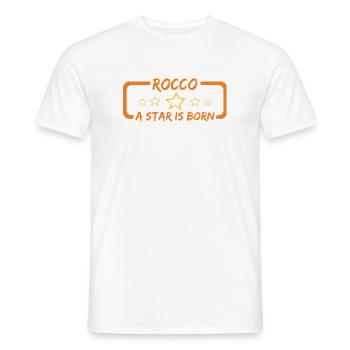 Geschenk für Rocco - Männer T-Shirt - Weiß - Vorne - AI Model Male 178 dark (178cm)