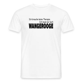 Therapie WANGEROOGE - Männer T-Shirt - Weiß - Vorne - AI Model Male 178 dark (178cm)