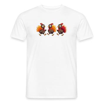 Bébé dinde de Thanksgiving - T-shirt homme - blanc - Devant - AI Model Male 178 dark (178cm)