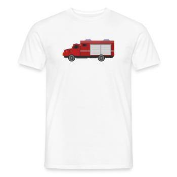 Fire truck - Men's T-Shirt - white - Front - AI Model Male 178 dark (178cm)