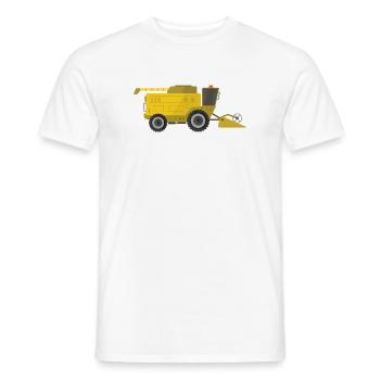 Combine harvester - Men's T-Shirt - white - Front - AI Model Male 178 dark (178cm)