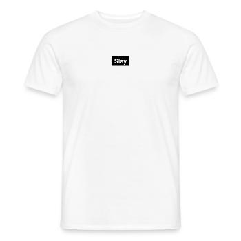 slay jugendwort preach Danke Statement - Männer T-Shirt - Weiß - Vorne - AI Model Male 178 dark (178cm)
