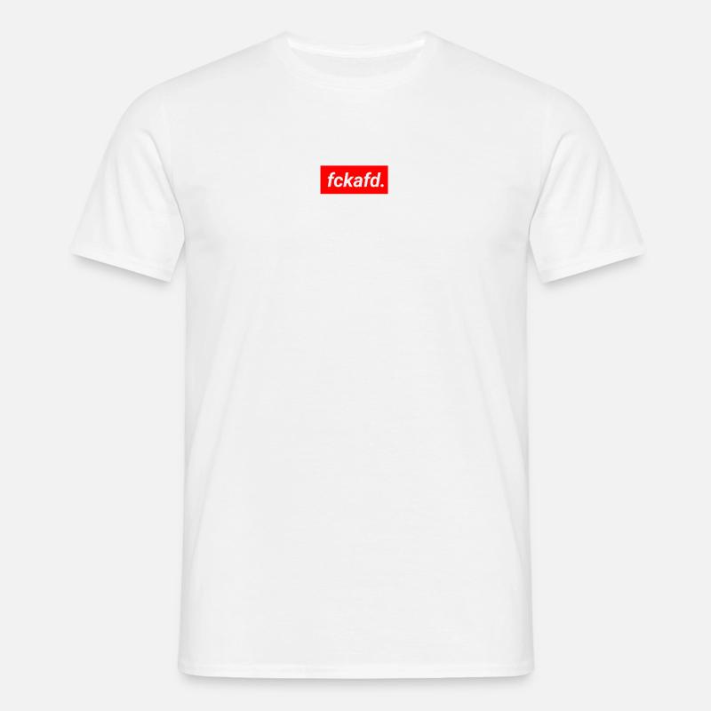 fckafd - Männer T-Shirt - Weiß