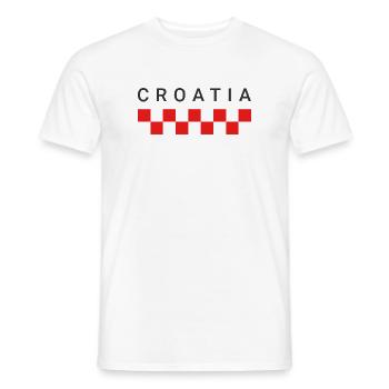 Kroatische Rote Plätze - Männer T-Shirt - Weiß - Vorne - AI Model Male 178 dark (178cm)