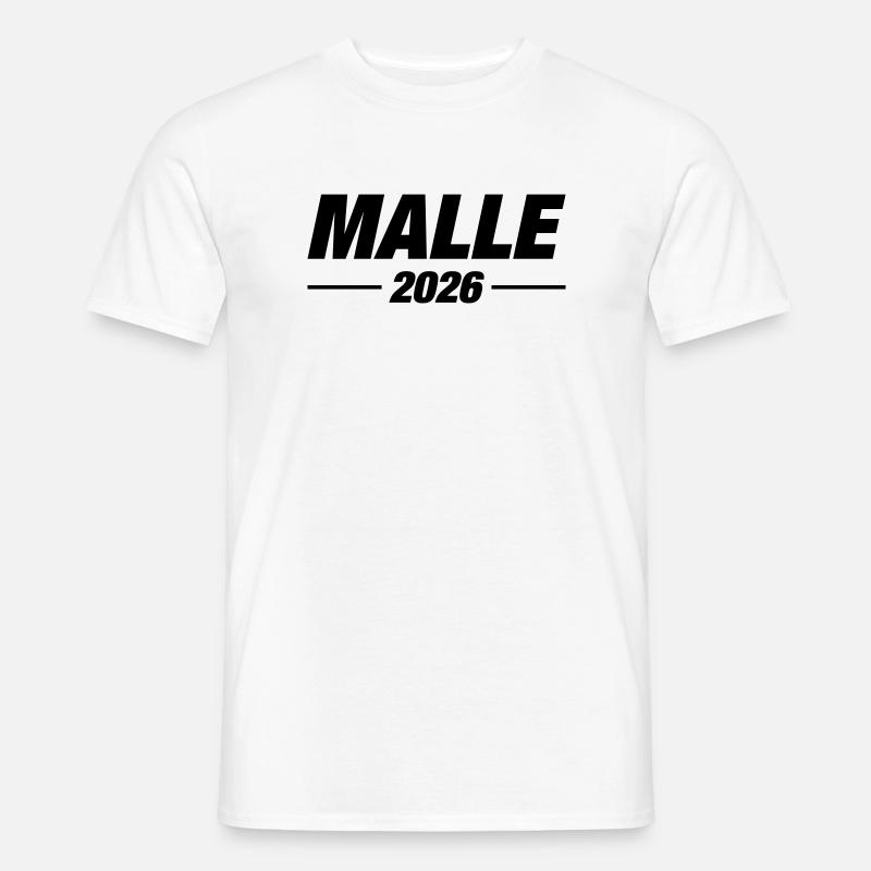 Malle 2026 Urlaub - Männer T-Shirt - Weiß
