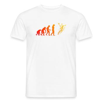 Klare Handball Botschaft für Männer - Männer T-Shirt - Weiß - Vorne - AI Model Male 178 dark (178cm)
