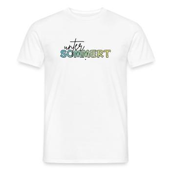 Unter sommert, Urlaub, Sommer - Männer T-Shirt - Weiß - Vorne - AI Model Male 178 dark (178cm)