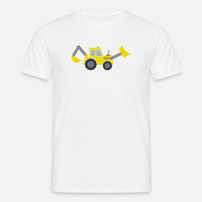 Backhoe loader - Men's T-Shirt - white