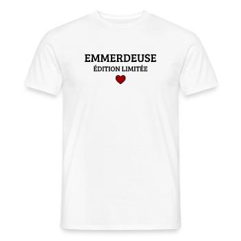 Troublemaker Limited Edition Funny Humor - Men's T-Shirt - white - Front - AI Model Male 178 dark (178cm)