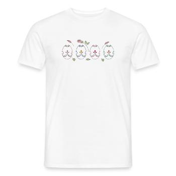 colorful Easter eggs - Men's T-Shirt - white - Front - AI Model Male 178 dark (178cm)