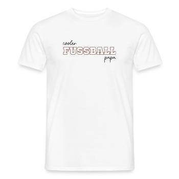 Cooler Fussball Papa - Männer T-Shirt - Weiß - Vorne - AI Model Male 178 dark (178cm)