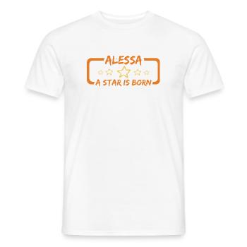 Cadeau Alessa - T-shirt homme - blanc - Devant - AI Model Male 178 dark (178cm)