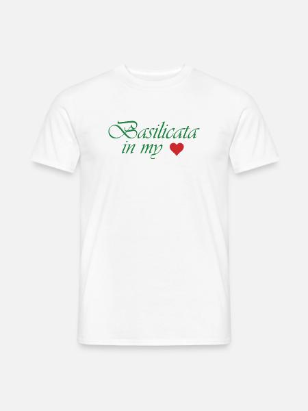 Basilicate dans mon cœur - T-shirt homme - blanc