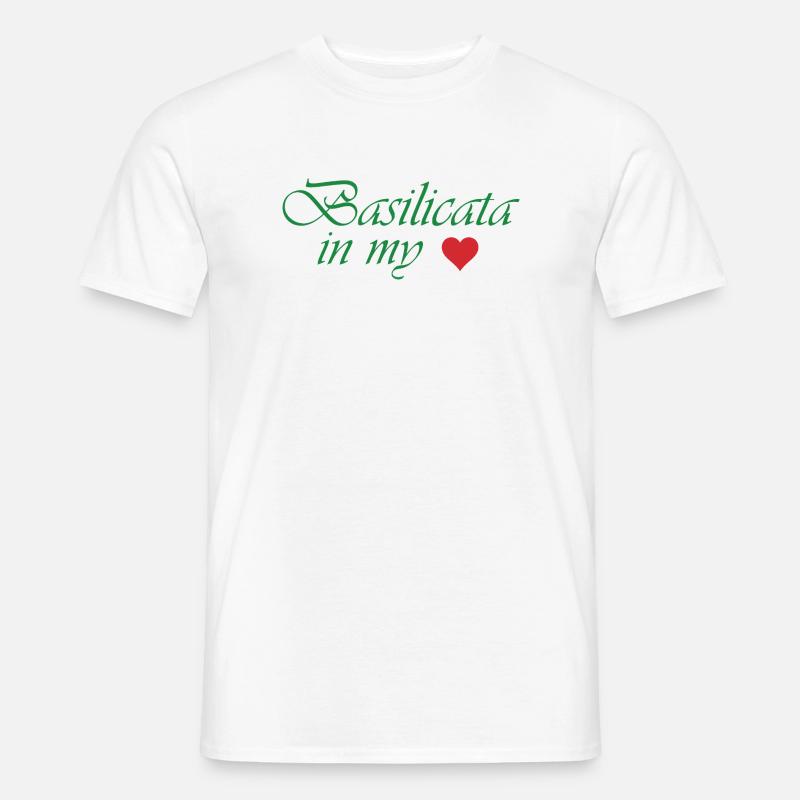 Basilicata in meinem Herzen - Männer T-Shirt - Weiß