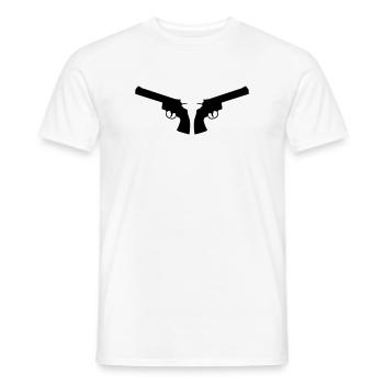 waffen - Männer T-Shirt - Weiß - Vorne - AI Model Male 178 dark (178cm)