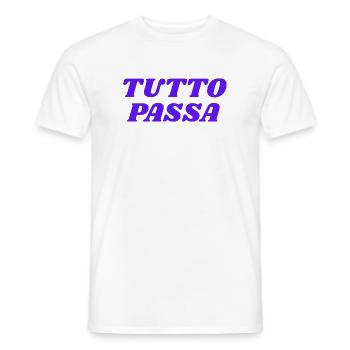 Tutto Passa - Männer T-Shirt - Weiß - Vorne - AI Model Male 178 dark (178cm)