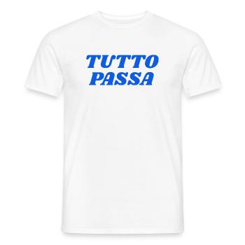 TUTTO PASSA - Männer T-Shirt - Weiß - Vorne - AI Model Male 178 dark (178cm)