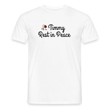 Timmy, repose en paix, baleine - T-shirt homme - blanc - Devant - AI Model Male 178 dark (178cm)