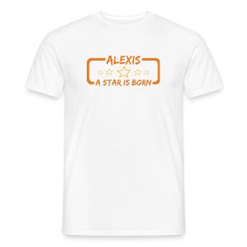 Geschenk für Alexis - Männer T-Shirt - Weiß - Vorne - AI Model Male 178 dark (178cm)