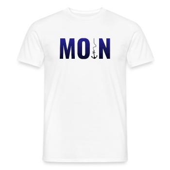 MOIN - Männer T-Shirt - Weiß - Vorne - AI Model Male 178 dark (178cm)