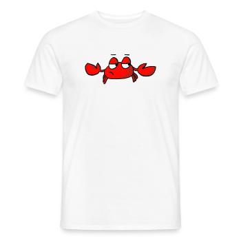 indifferent crab - Men's T-Shirt - white - Front - AI Model Male 178 dark (178cm)
