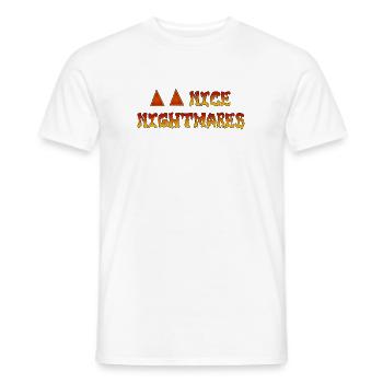Beaux cauchemars : Rêve de feu - T-shirt homme - blanc - Devant - AI Model Male 178 dark (178cm)