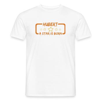 Gift for Hubert - Men's T-Shirt - white - Front - AI Model Male 178 dark (178cm)