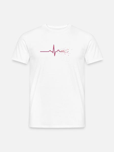 Neon Pulse: Verbindung verloren - Männer T-Shirt - Weiß