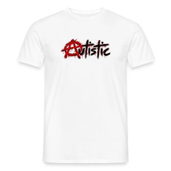 autistic - Autismus - Männer T-Shirt - Weiß - Vorne - AI Model Male 178 dark (178cm)