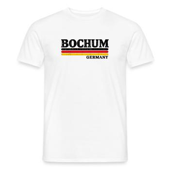 Bochum - Ruhrpott - Deutschland - Germany - Männer T-Shirt - Weiß - Vorne - AI Model Male 178 dark (178cm)