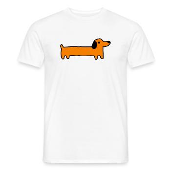 Dackel Hund Geschenk - Männer T-Shirt - Weiß - Vorne - AI Model Male 178 dark (178cm)