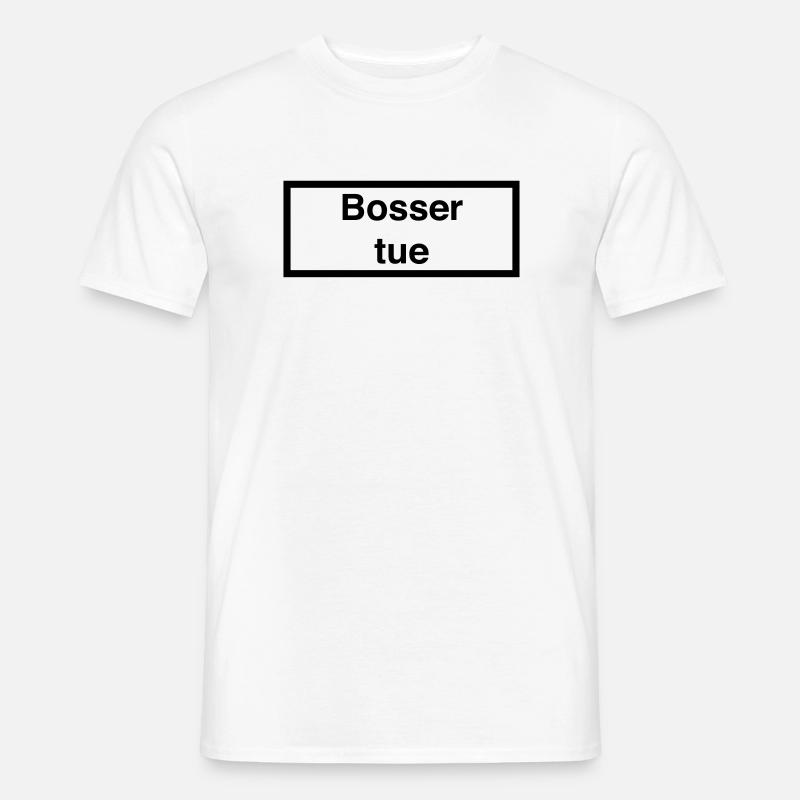 Arbeit tötet :) - Männer T-Shirt - Weiß
