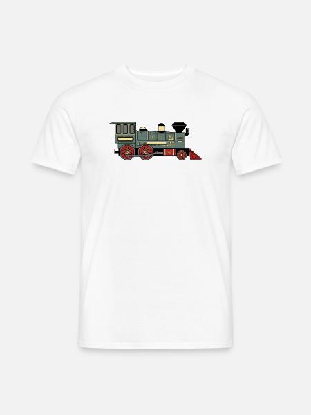 Steam locomotive - Men's T-Shirt - white