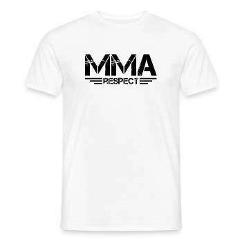 MMA Respect Arts Martiaux Combattant Symbole Icône Équipe - T-shirt homme - blanc - Devant - AI Model Male 178 dark (178cm)