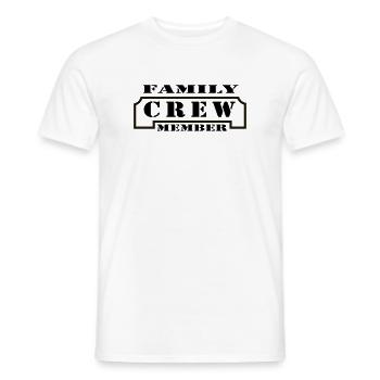 Family Crew Member - T-shirt homme - blanc - Devant - AI Model Male 178 dark (178cm)